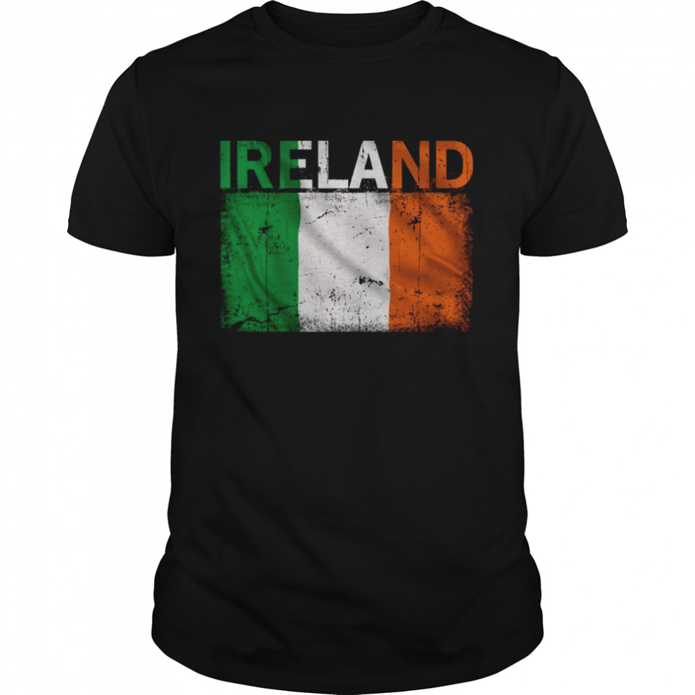 Vintage Ireland Irish Flag Pride Shirt