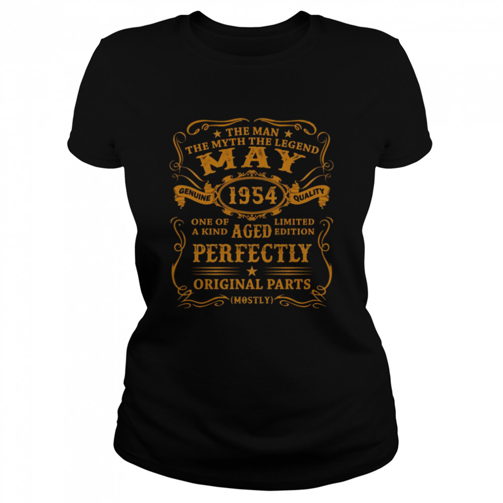 Mai 1954 Der Mann Mythos Die Legende 68 Geburtstag Mann Langarmshirt Classic Women's T-shirt
