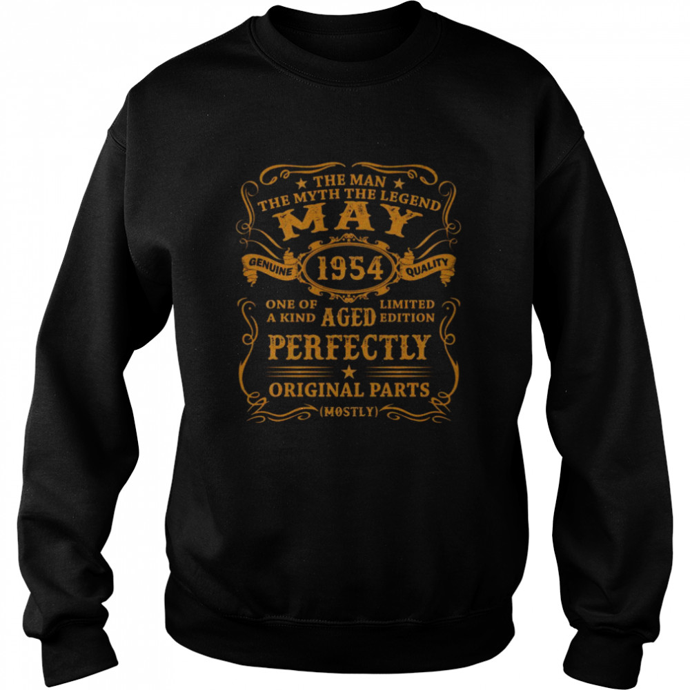 Mai 1954 Der Mann Mythos Die Legende 68 Geburtstag Mann Langarmshirt Unisex Sweatshirt