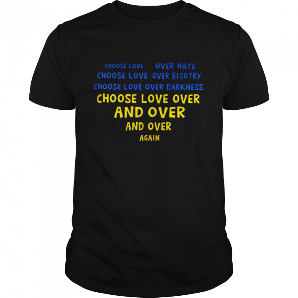 Ukraine choose love over hate shirt Classic Men's T-shirt