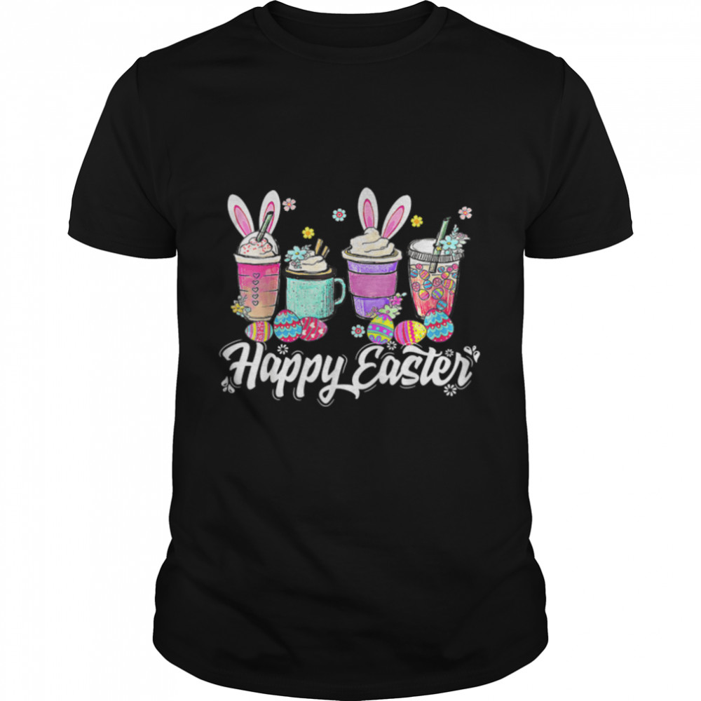 Easter Coffee Bunny Latte Coffee Happy Easter Day 2022 T- B09VC4CS13 Classic Men's T-shirt