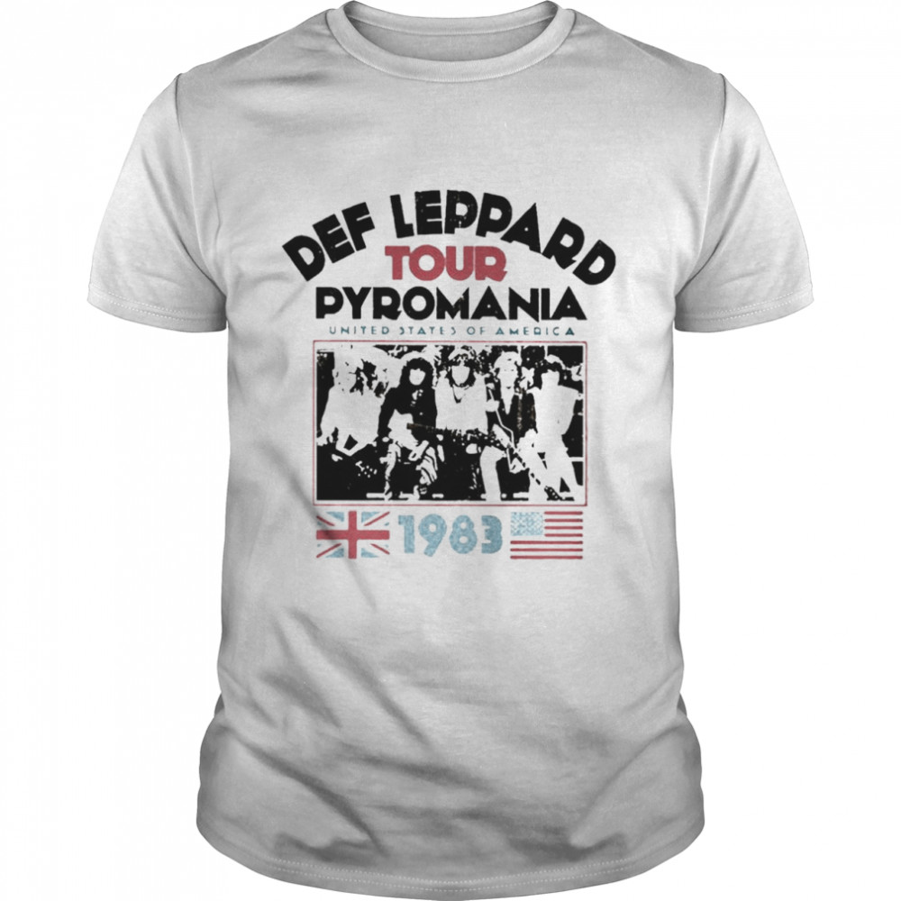 Def Leppard Pyromania USA Tour 1983 shirt