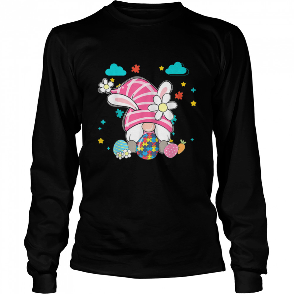 Accept Understand Love Gnome Autism Awareness Easter Day T- B09SH5RFN2 Long Sleeved T-shirt