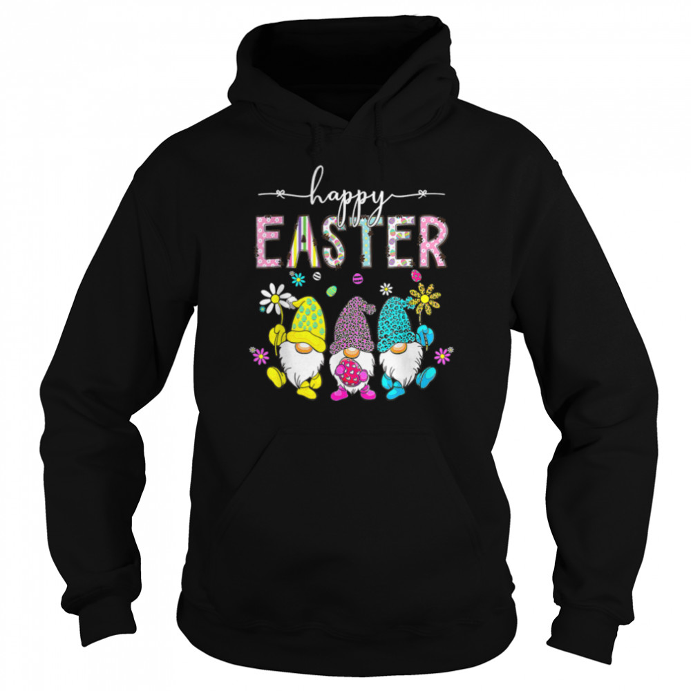 Happy Easter Day Three Gnome Bunny Egg T- B09W8Q2K2G Unisex Hoodie
