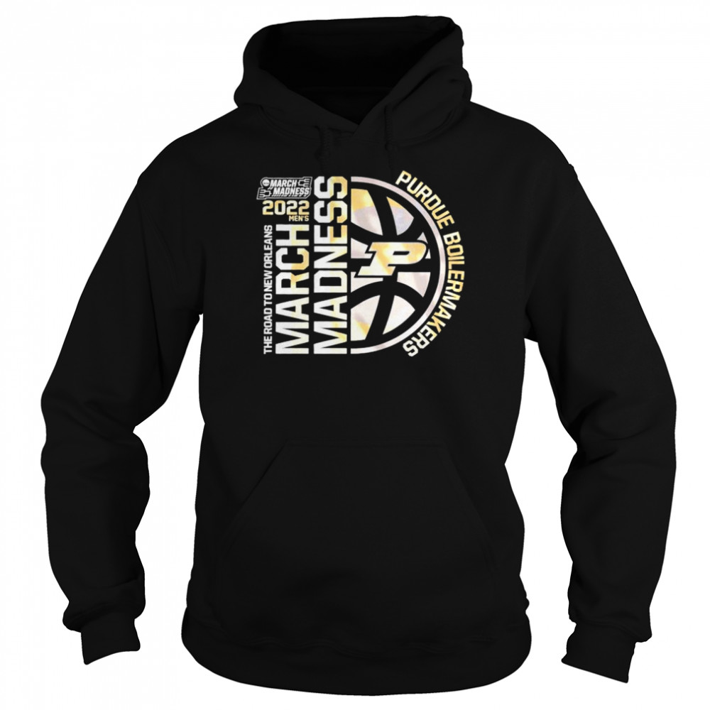 Purdue Boilermakers 2022 Ncaa March Madness Tournament The Road To New Orleans  Unisex Hoodie