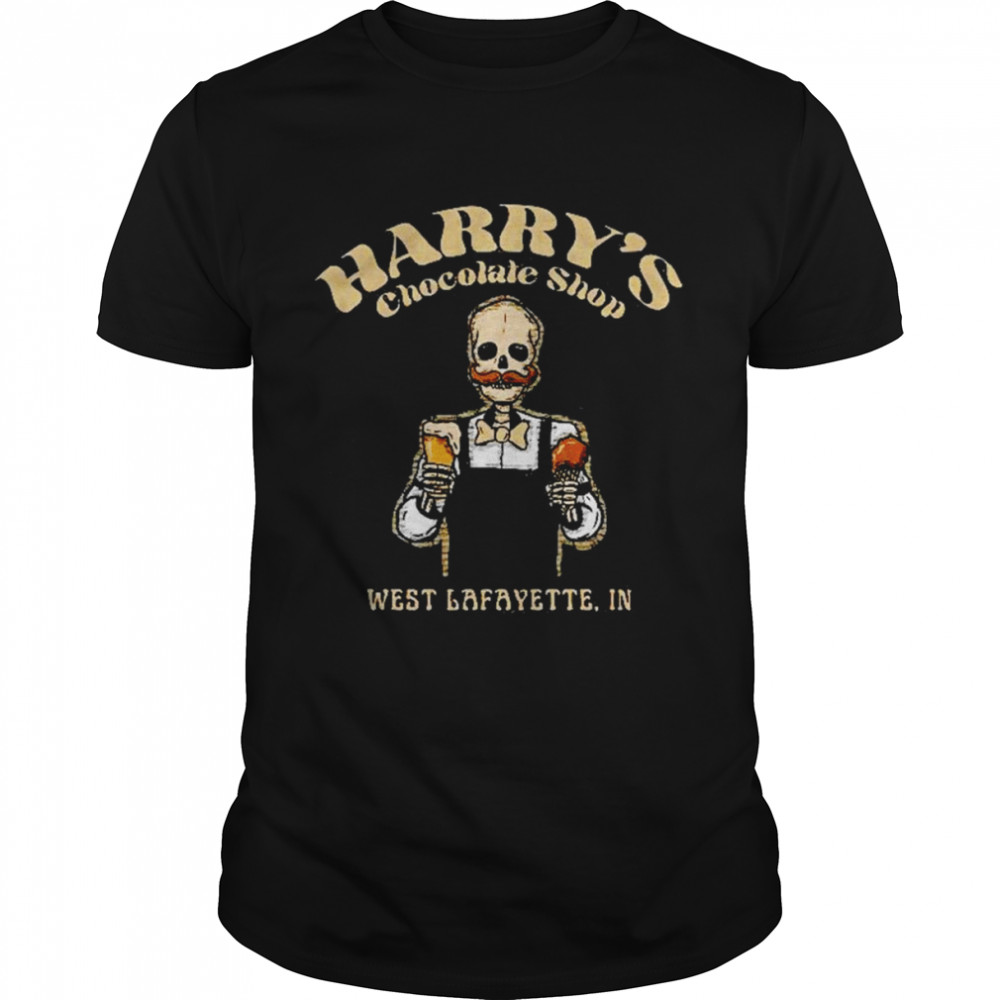 Skeleton Harrys Chocolate Shop West Lafayette IN shirt Classic Men's T-shirt
