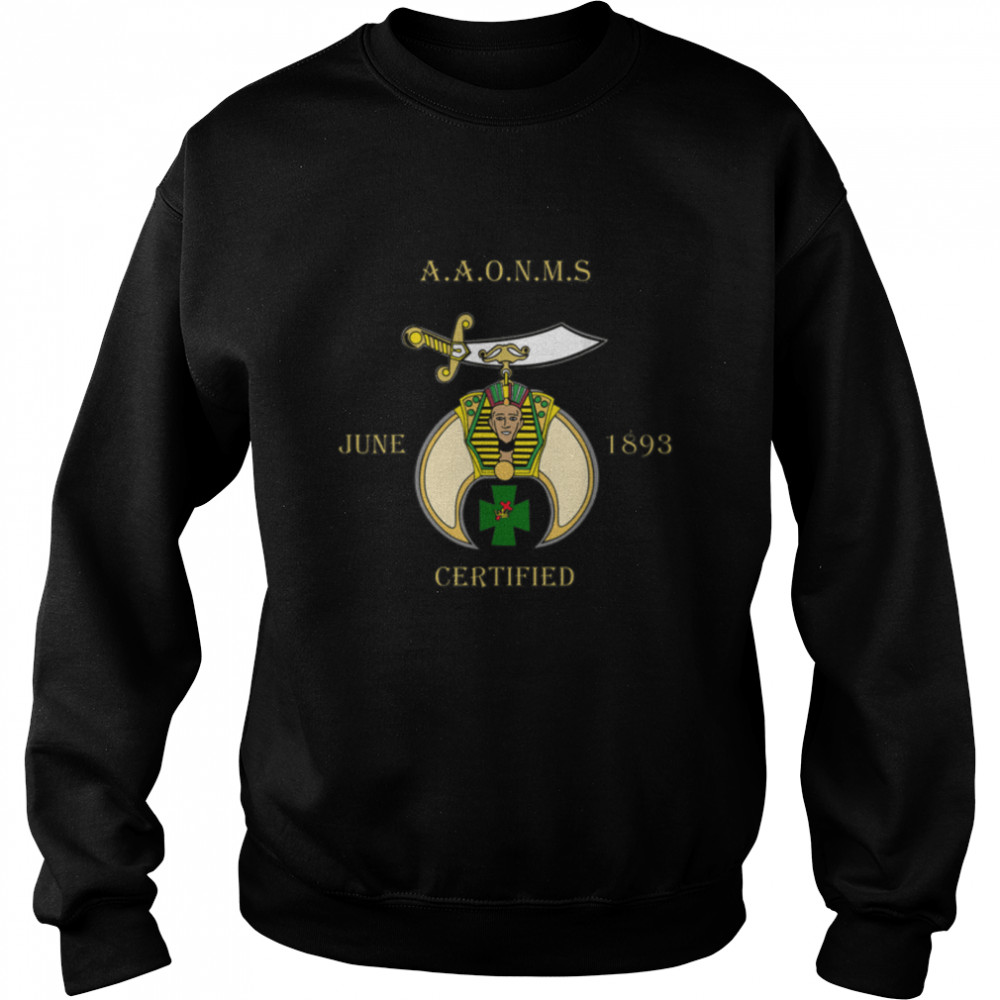 Mens Shriner AAONMS June 1898 Certified History Father's Day T- B09WCT1KP5 Unisex Sweatshirt