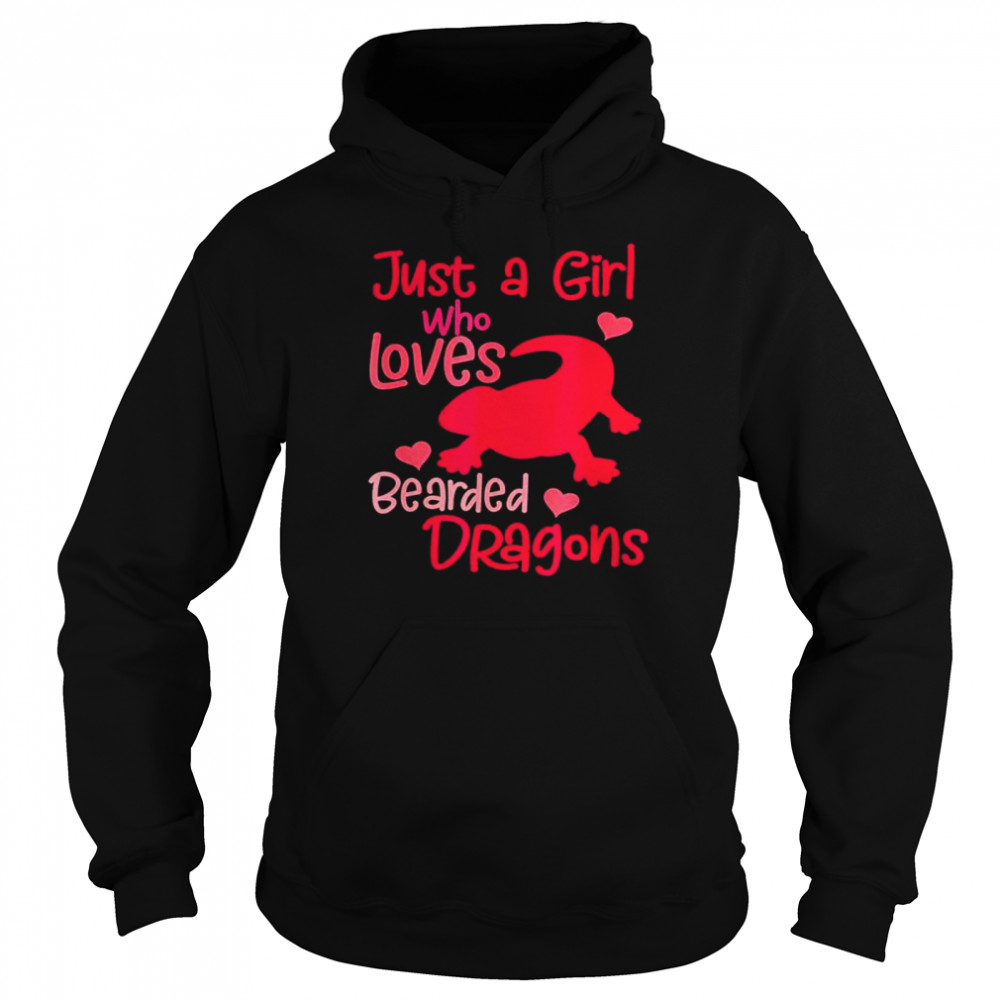 Just A Girl Who Loves Bearded Dragons T- Unisex Hoodie