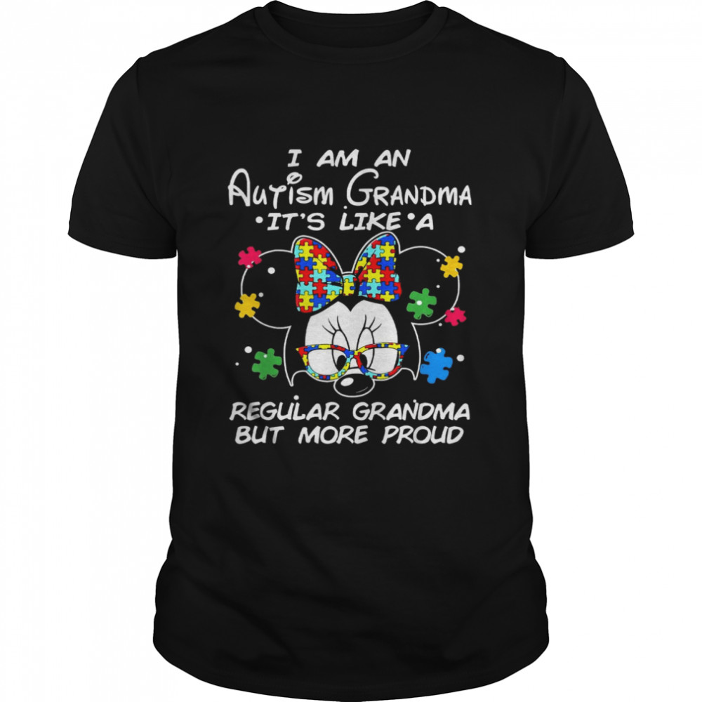 I Am An Autism Grandma Veteran Shirt