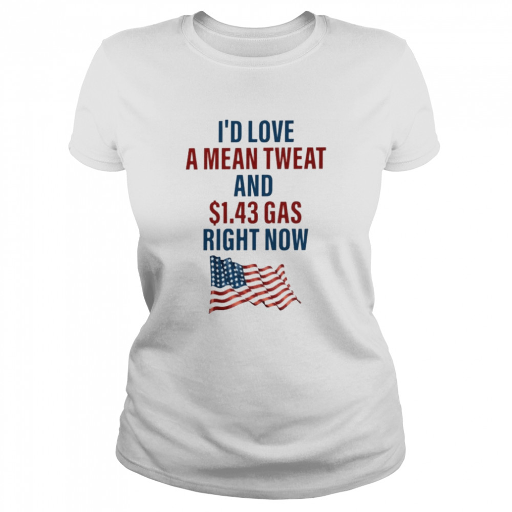 I’d Love A Mean Tweet And $1.43 Gas Right Now  Classic Women's T-shirt