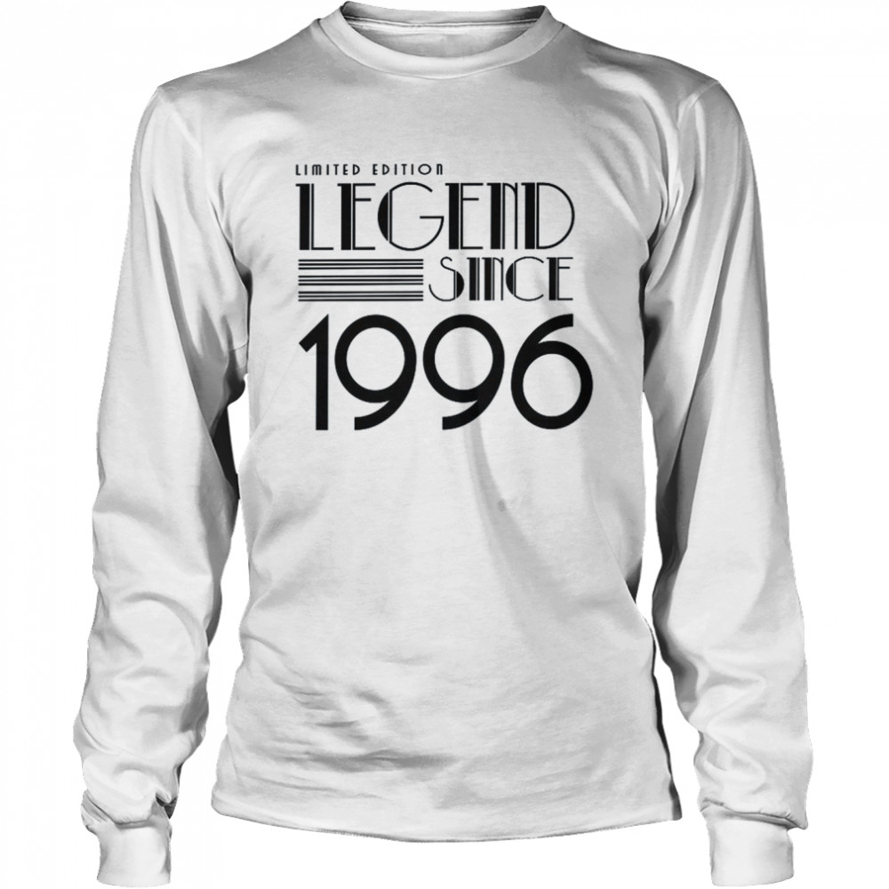 Legend Since 1996 Vintage Noir Edition 26th Birthday  Long Sleeved T-shirt
