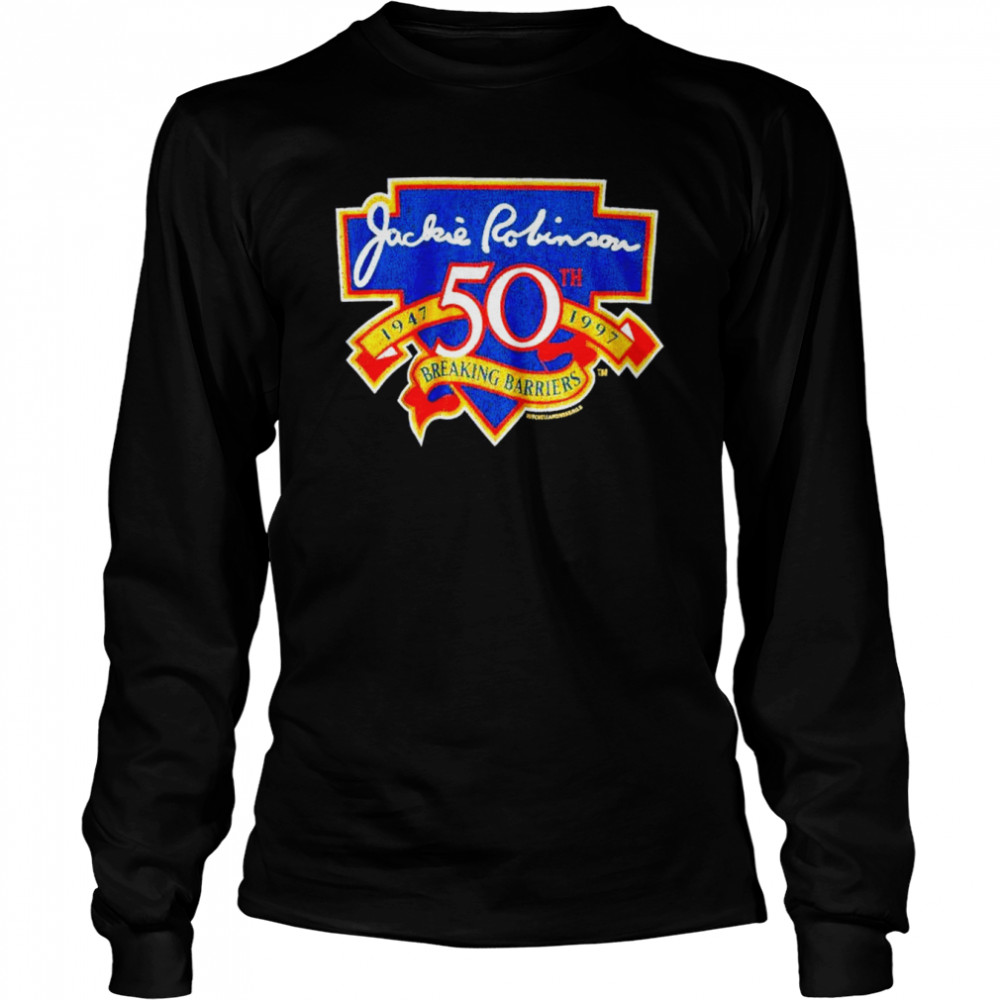 50th Anniversary Brooklyn Dodgers Jackie Robinson shirt Long Sleeved T-shirt