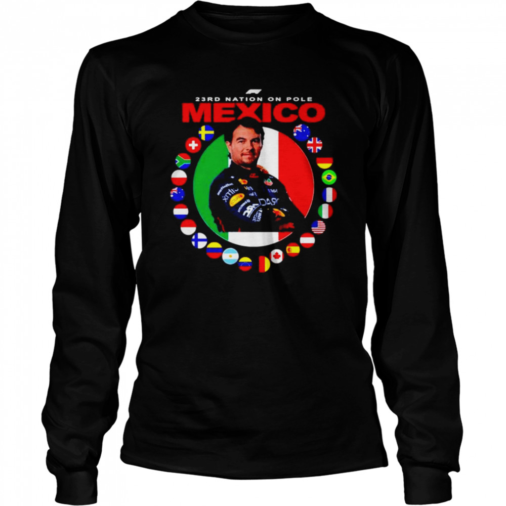 Checo Perez 1st Pole Mexico shirt Long Sleeved T-shirt