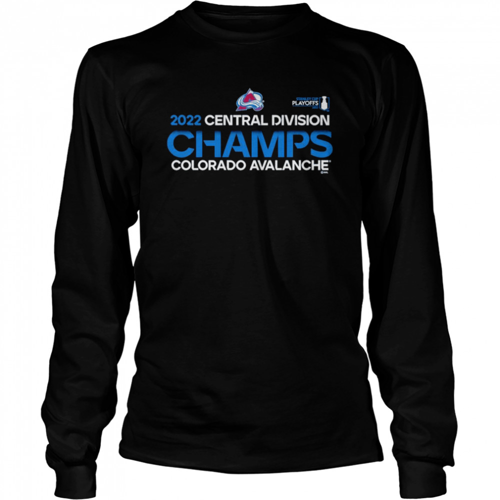 Colorado Avalanche 2022 Central Division Champions T-shirt Long Sleeved T-shirt