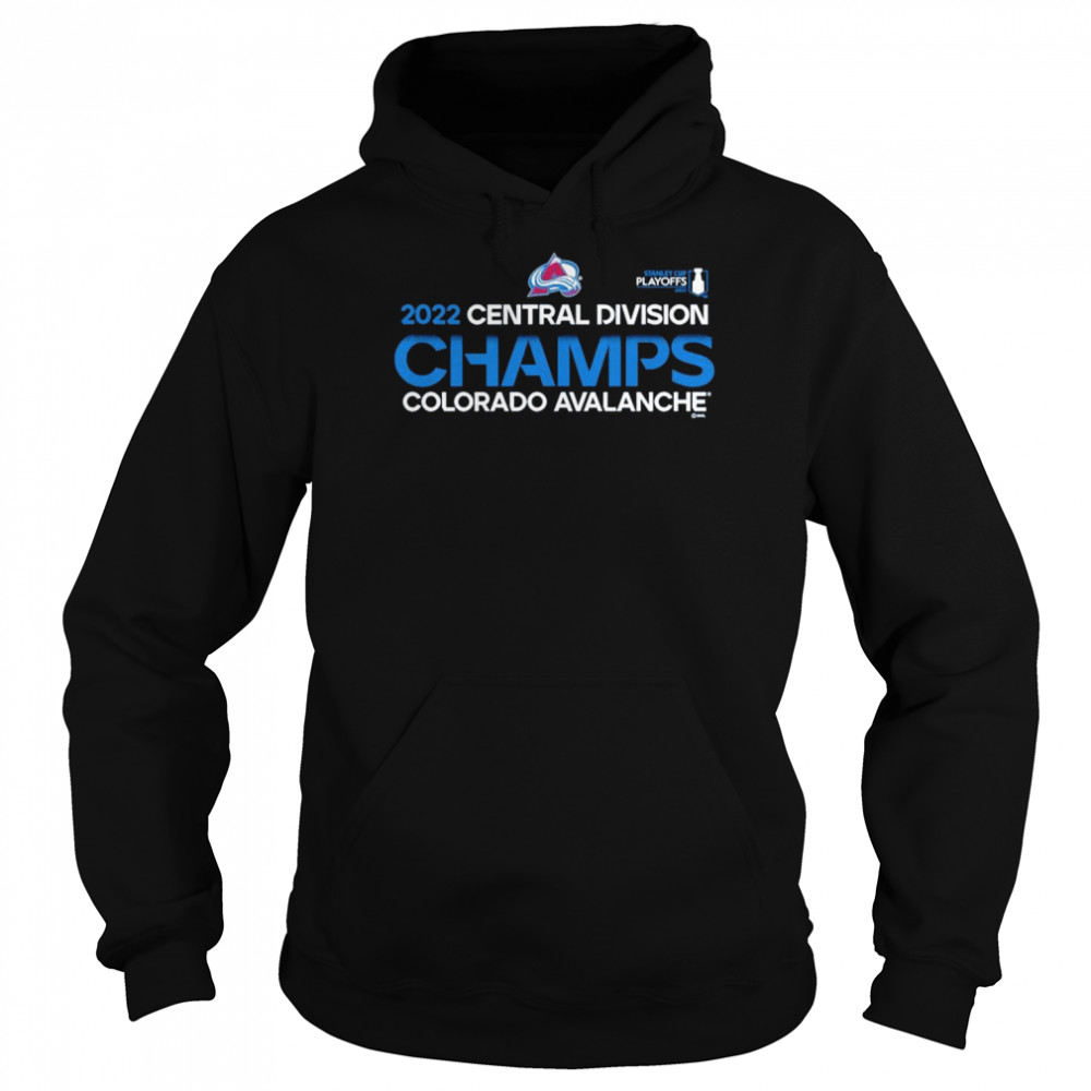 Colorado Avalanche 2022 Central Division Champions T-shirt Unisex Hoodie