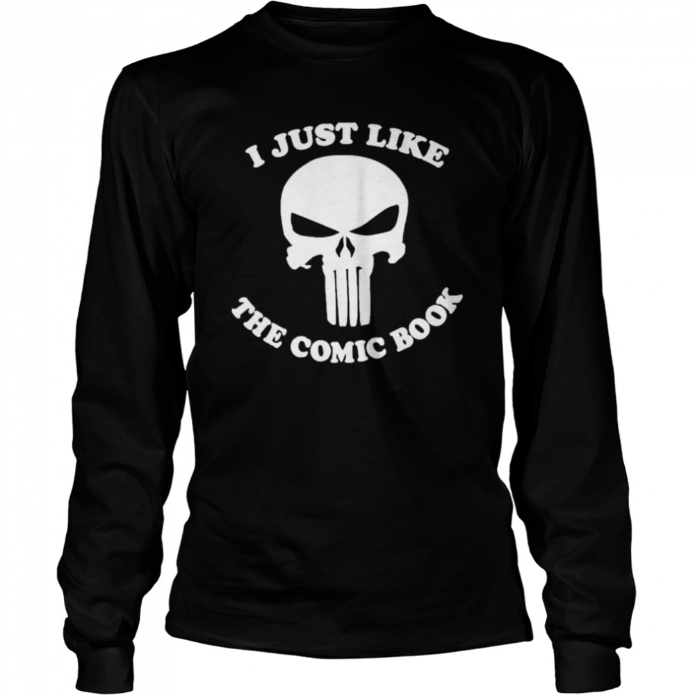 I Just Like The Comic Book Skull  Long Sleeved T-shirt