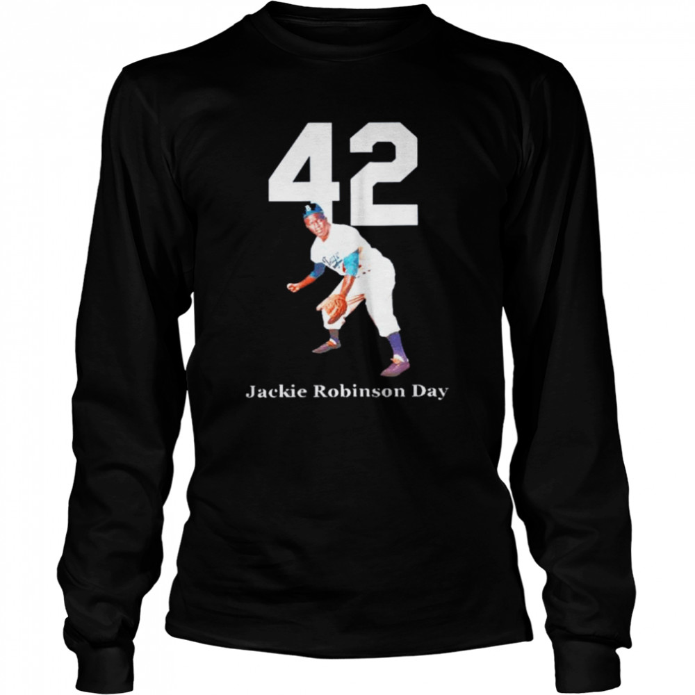 Jackie Robinson Day No 42 Los Angeles Dodgers shirt Long Sleeved T-shirt