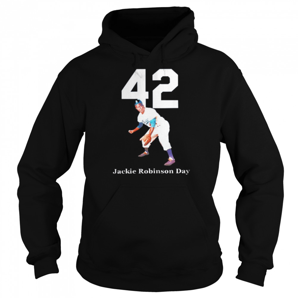 Jackie Robinson Day No 42 Los Angeles Dodgers shirt Unisex Hoodie
