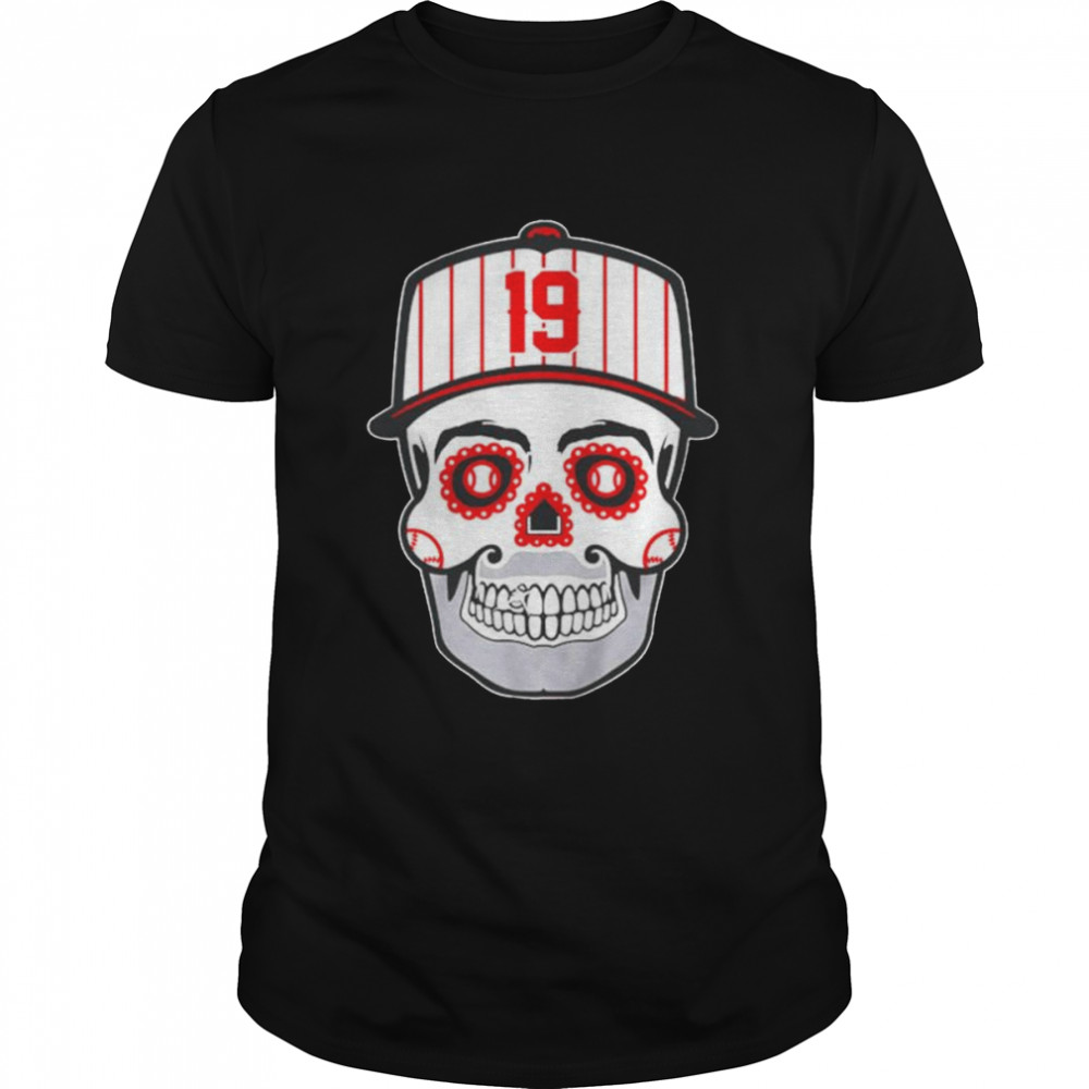 Joey Votto Sugar Skull 19 Cincinnati Reds shirt