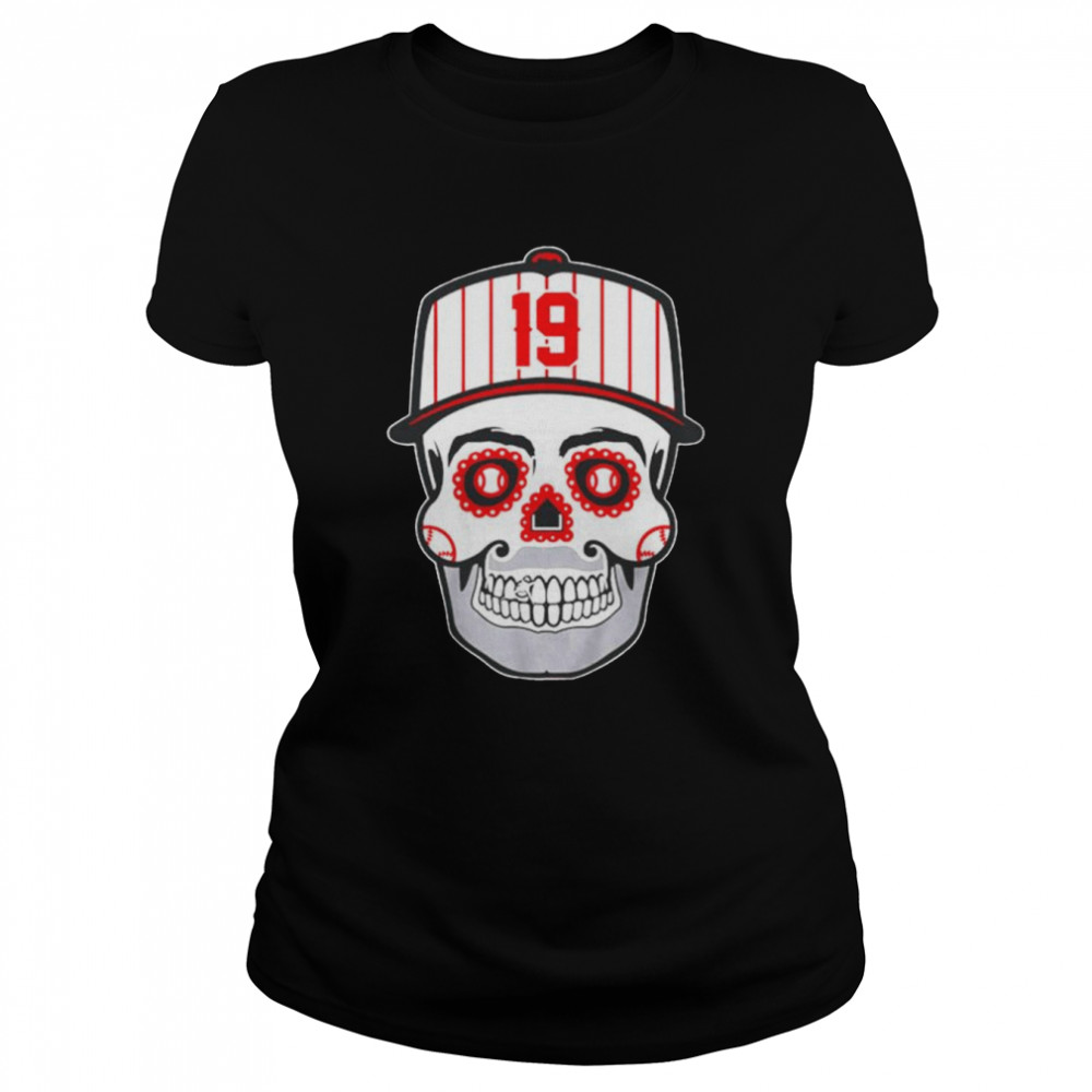 Joey Votto Sugar Skull 19 Cincinnati Reds shirt Classic Women's T-shirt