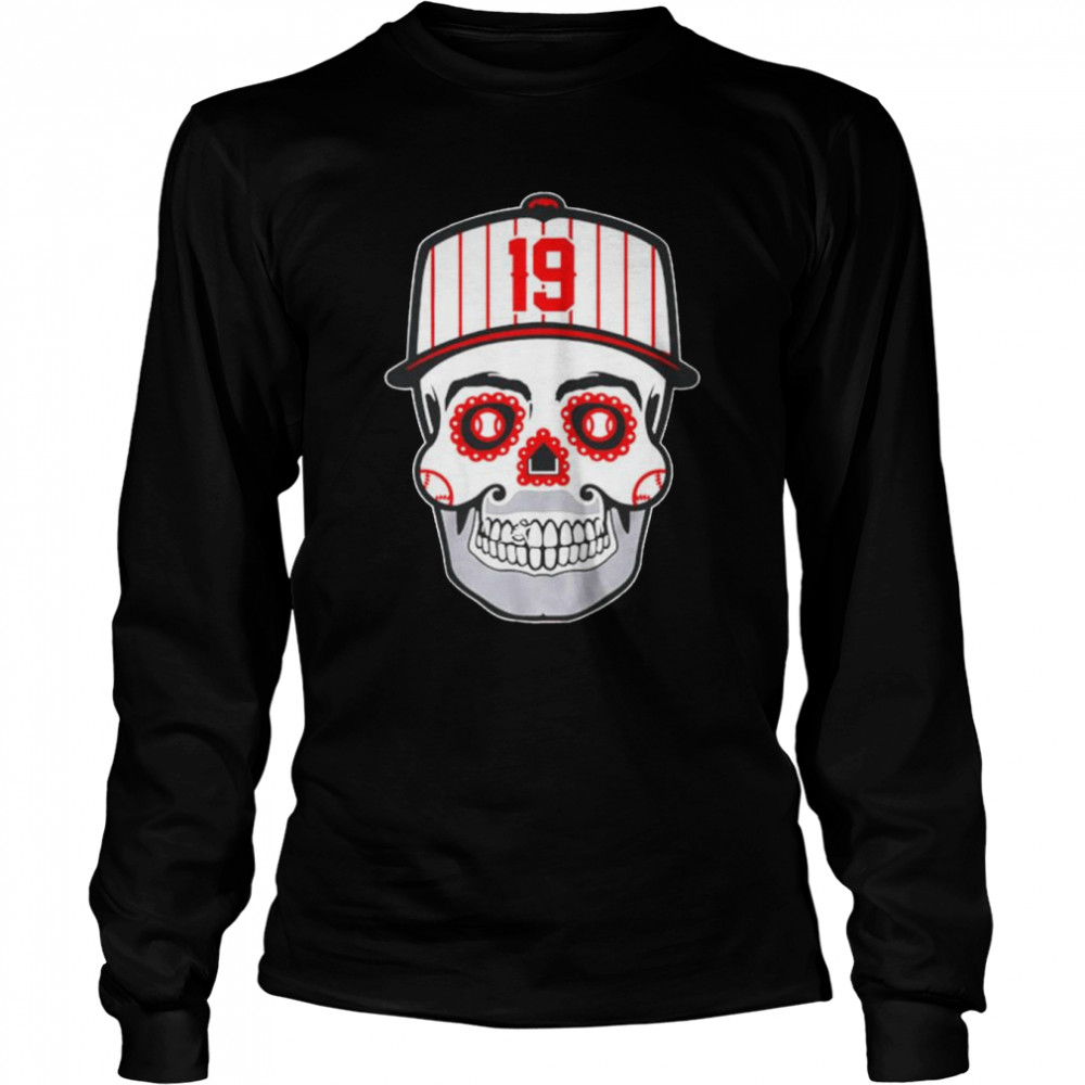 Joey Votto Sugar Skull 19 Cincinnati Reds shirt Long Sleeved T-shirt