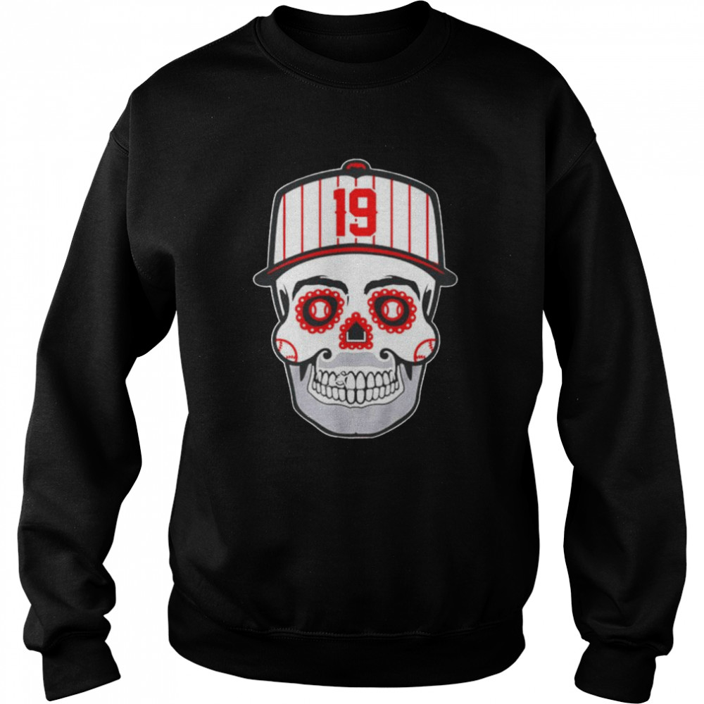 Joey Votto Sugar Skull 19 Cincinnati Reds shirt Unisex Sweatshirt