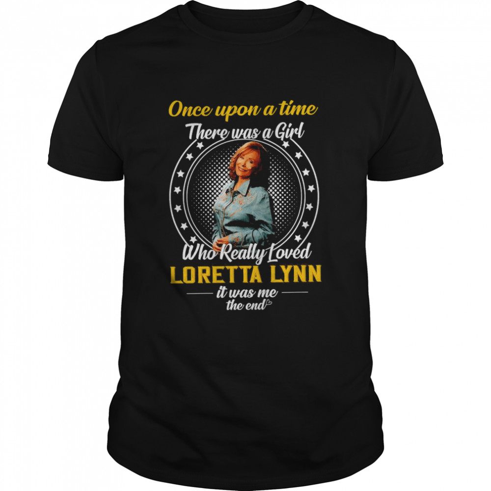 Kamala Harris Once Upon A Time There Was A Girl Who Really Love Loretta Lynn  Classic Men's T-shirt