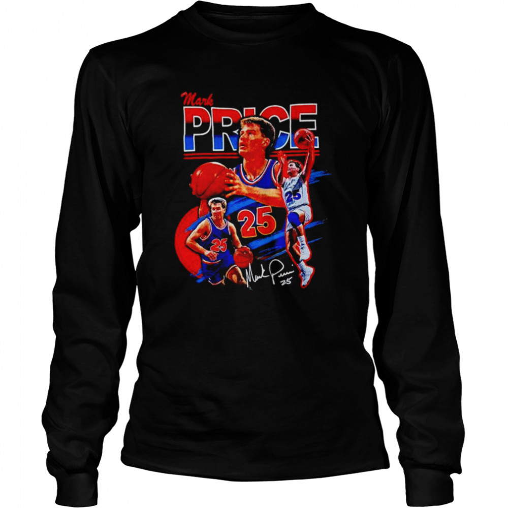 Mark Price Cleveland Cavaliers T-shirt Long Sleeved T-shirt