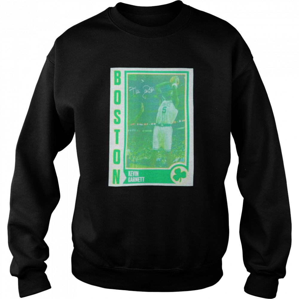 Retro Card Boston Celtics Kevin Garnett shirt Unisex Sweatshirt