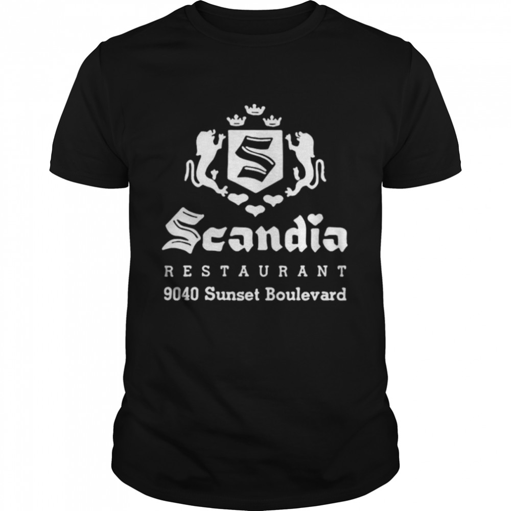 Scandia Restaurant 9040 Sunset Boulevard West Hollywood shirt