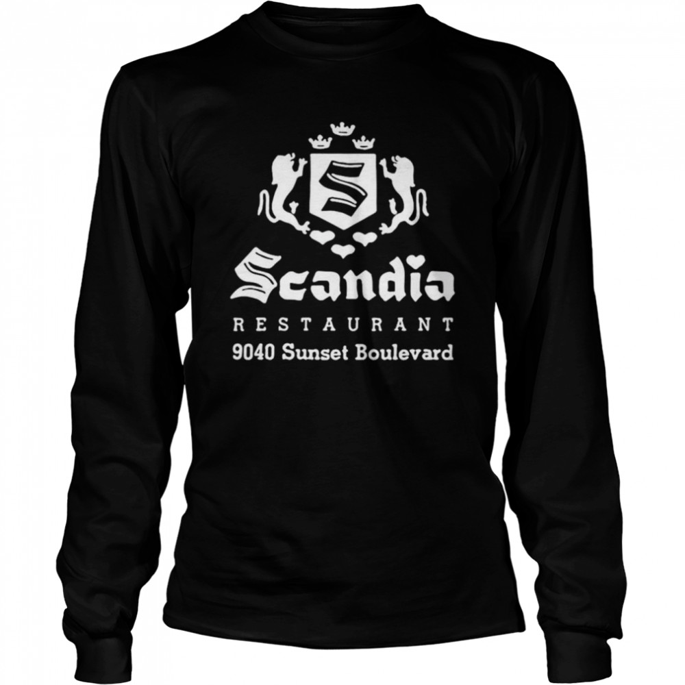 Scandia Restaurant 9040 Sunset Boulevard West Hollywood shirt Long Sleeved T-shirt