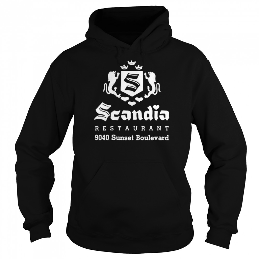 Scandia Restaurant 9040 Sunset Boulevard West Hollywood shirt Unisex Hoodie