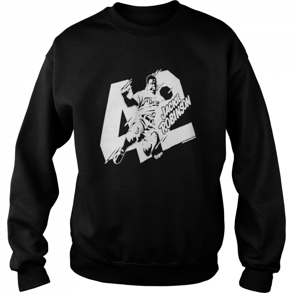 Sliding 42 Brooklyn Dodgers Jackie Robinson shirt Unisex Sweatshirt