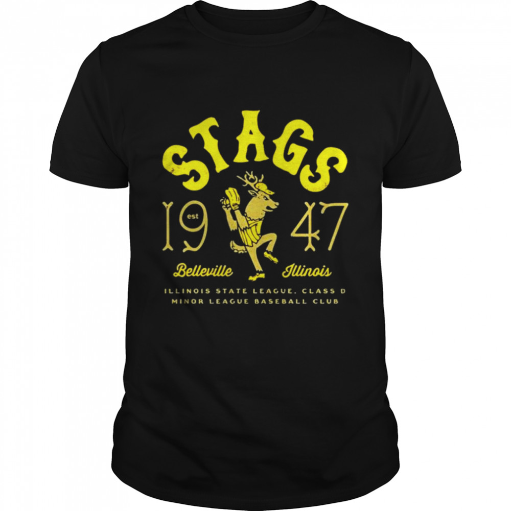 Stags Belleville Illinois Est 1947 Illinois state league shirt Classic Men's T-shirt