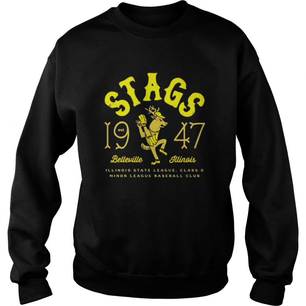 Stags Belleville Illinois Est 1947 Illinois state league shirt Unisex Sweatshirt