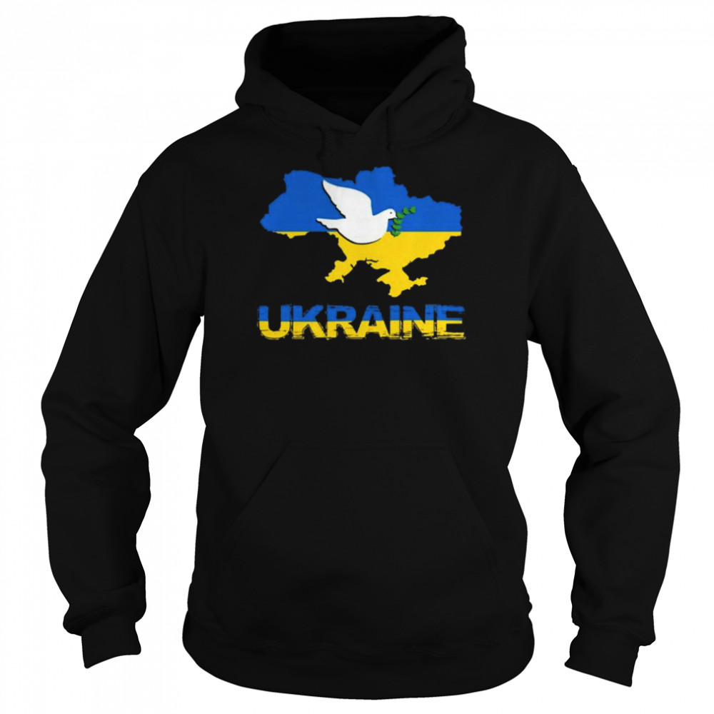 Peace Ukraine flag 2022 shirt Unisex Hoodie