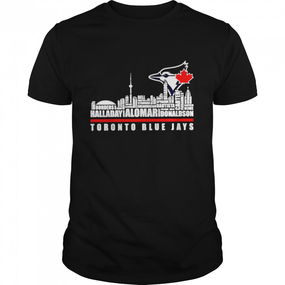 Toronto Blue Jays players name as city shirt