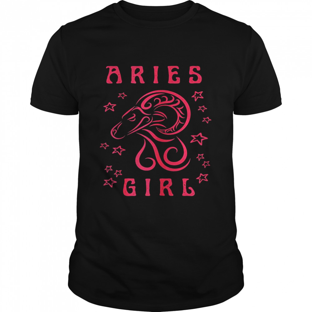 Aries Girl Zodiac Horoscope Astrology Shirt