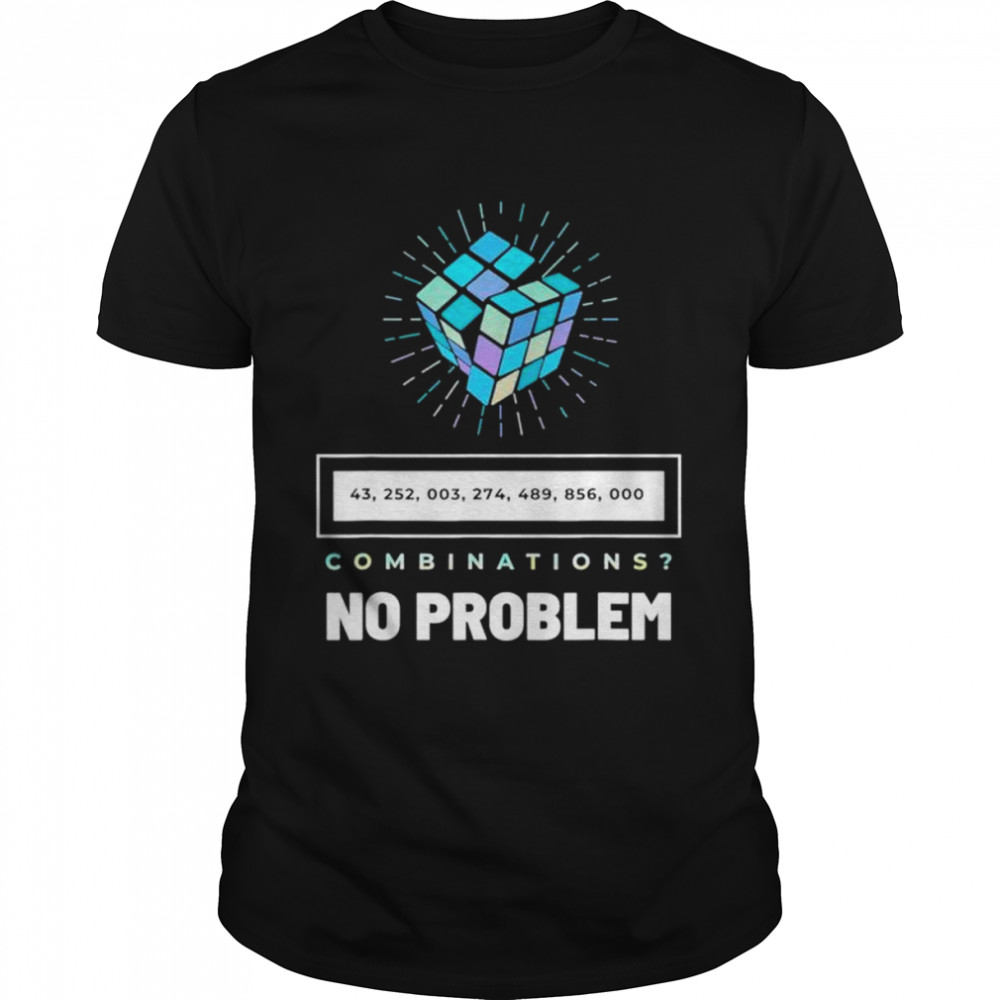 Math speed cubing puzzle cubing cuber combinations shirt