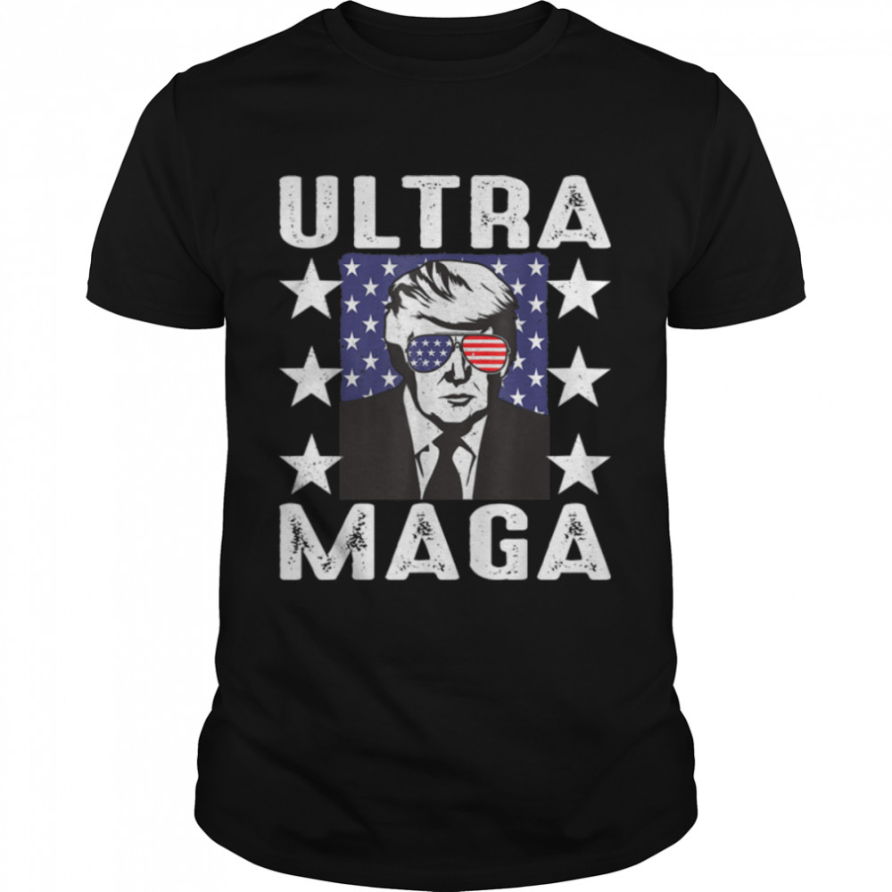 Anti Joe Biden Ultra Maga Proud Ultra-Maga Vintage Retro T- B0B18GH8WR Classic Men's T-shirt