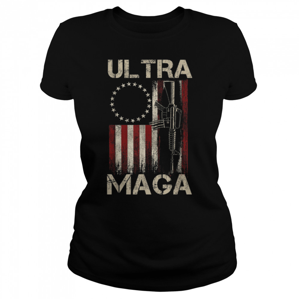 Anti Joe Biden Ultra Maga T- B0B187SP3R Classic Women's T-shirt