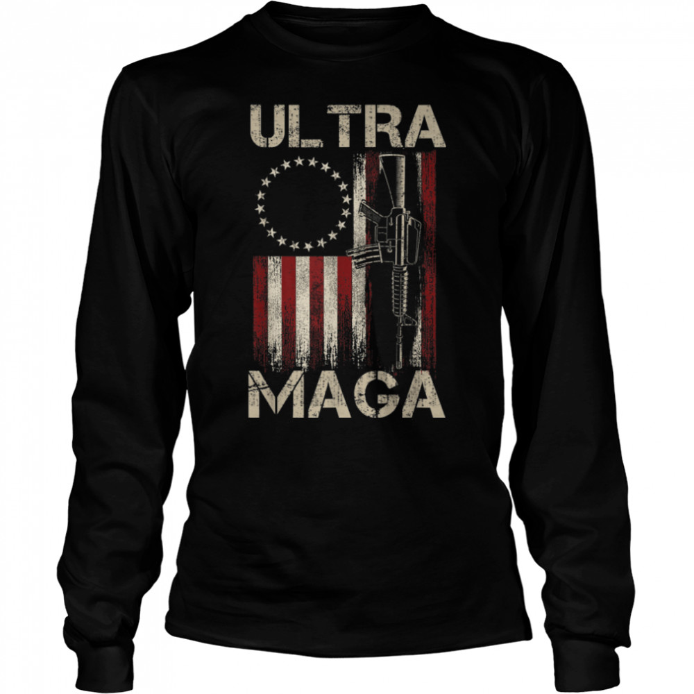 Anti Joe Biden Ultra Maga T- B0B187SP3R Long Sleeved T-shirt