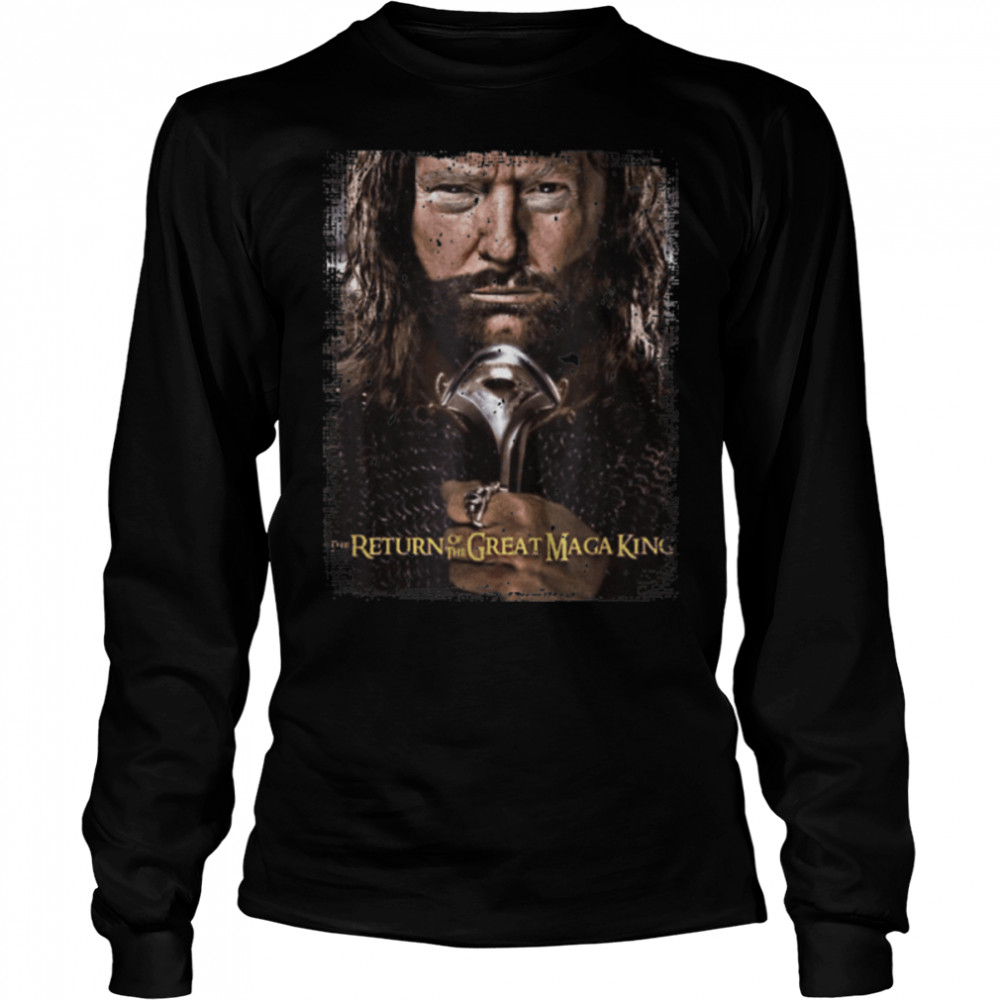 Anti Joe Biden Ultra Maga The Return Of The Great Maga King T- B0B184QKTR Long Sleeved T-shirt