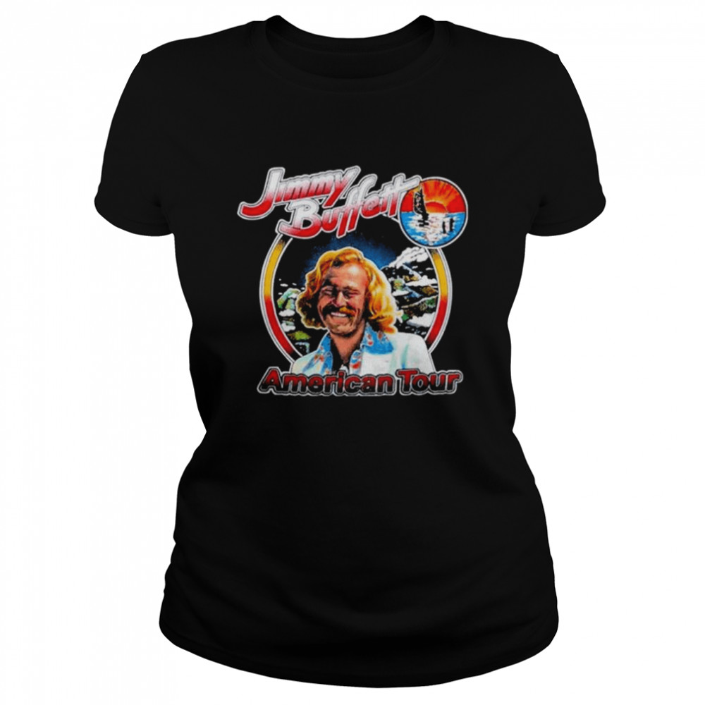 Dave portnoy jimmy buffett 1979 volcano American tour shirt Classic Women's T-shirt