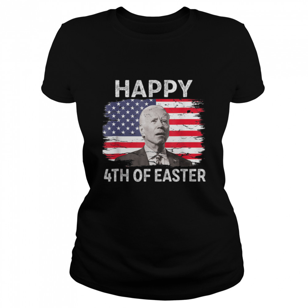 Funny Joe Biden Happy 4th Of July Confused Easter Day T- B0B187Y7J7 Classic Women's T-shirt