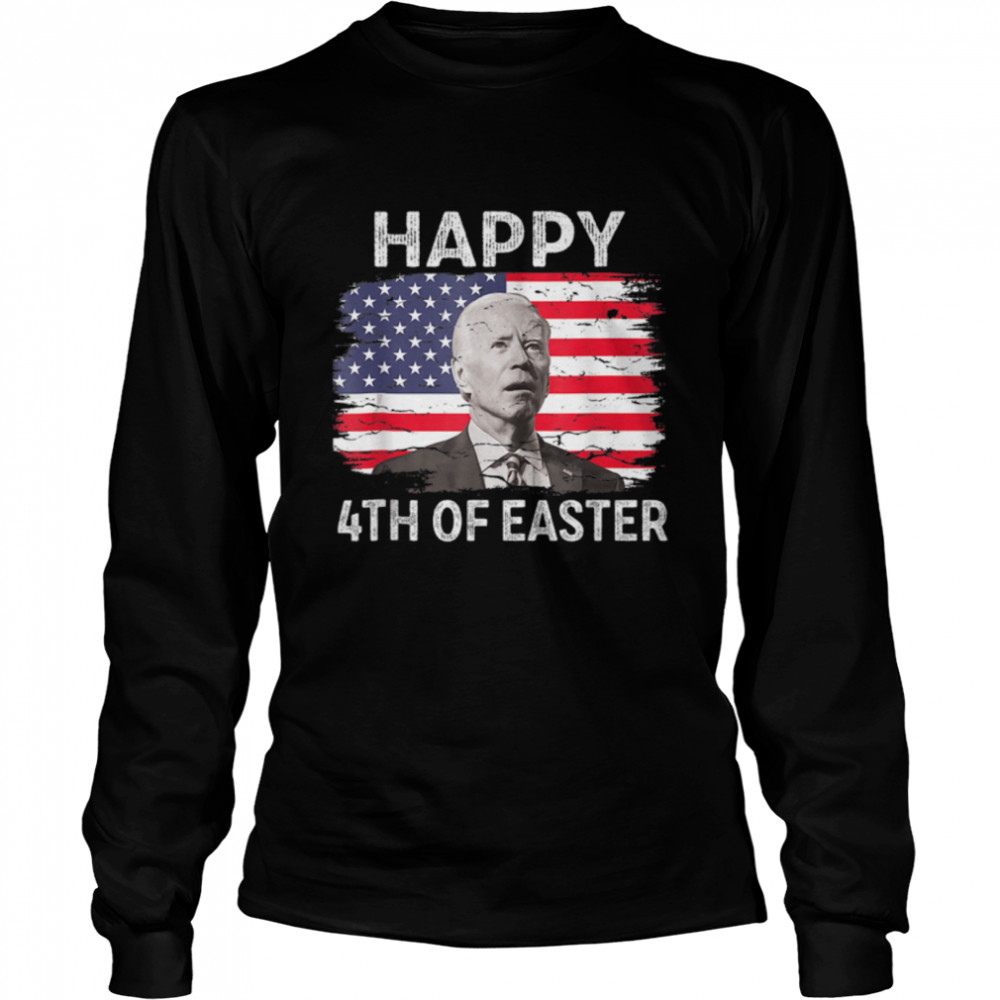 Funny Joe Biden Happy 4th Of July Confused Easter Day T- B0B187Y7J7 Long Sleeved T-shirt