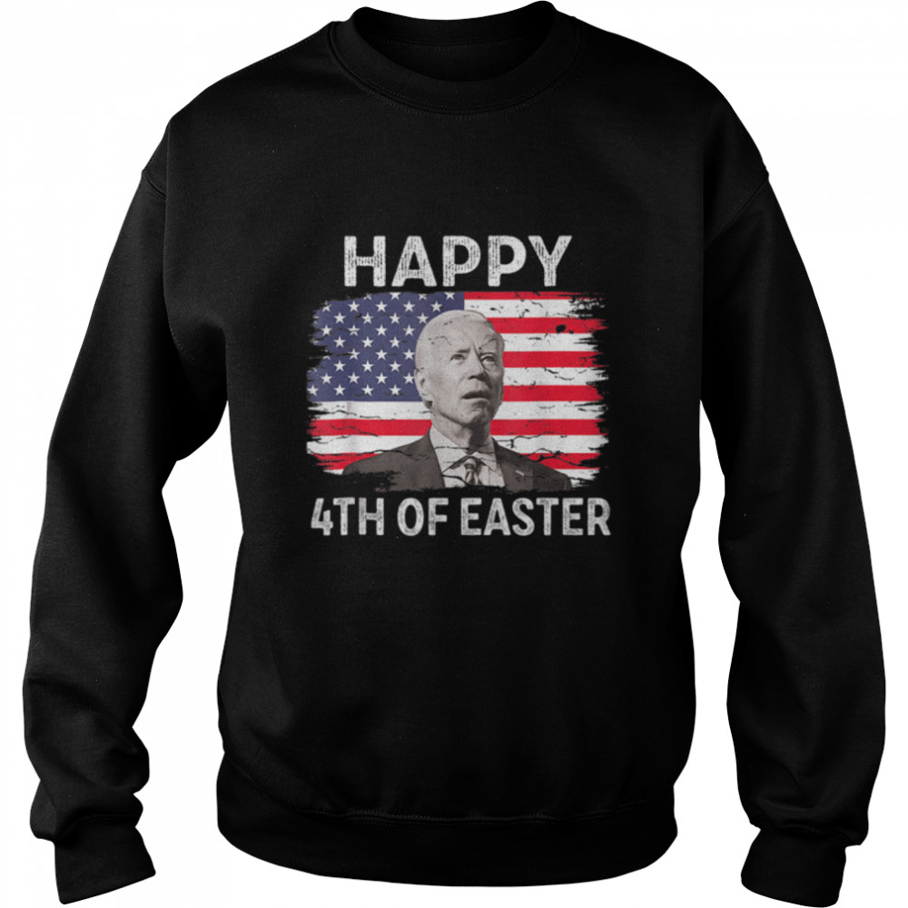 Funny Joe Biden Happy 4th Of July Confused Easter Day T- B0B187Y7J7 Unisex Sweatshirt