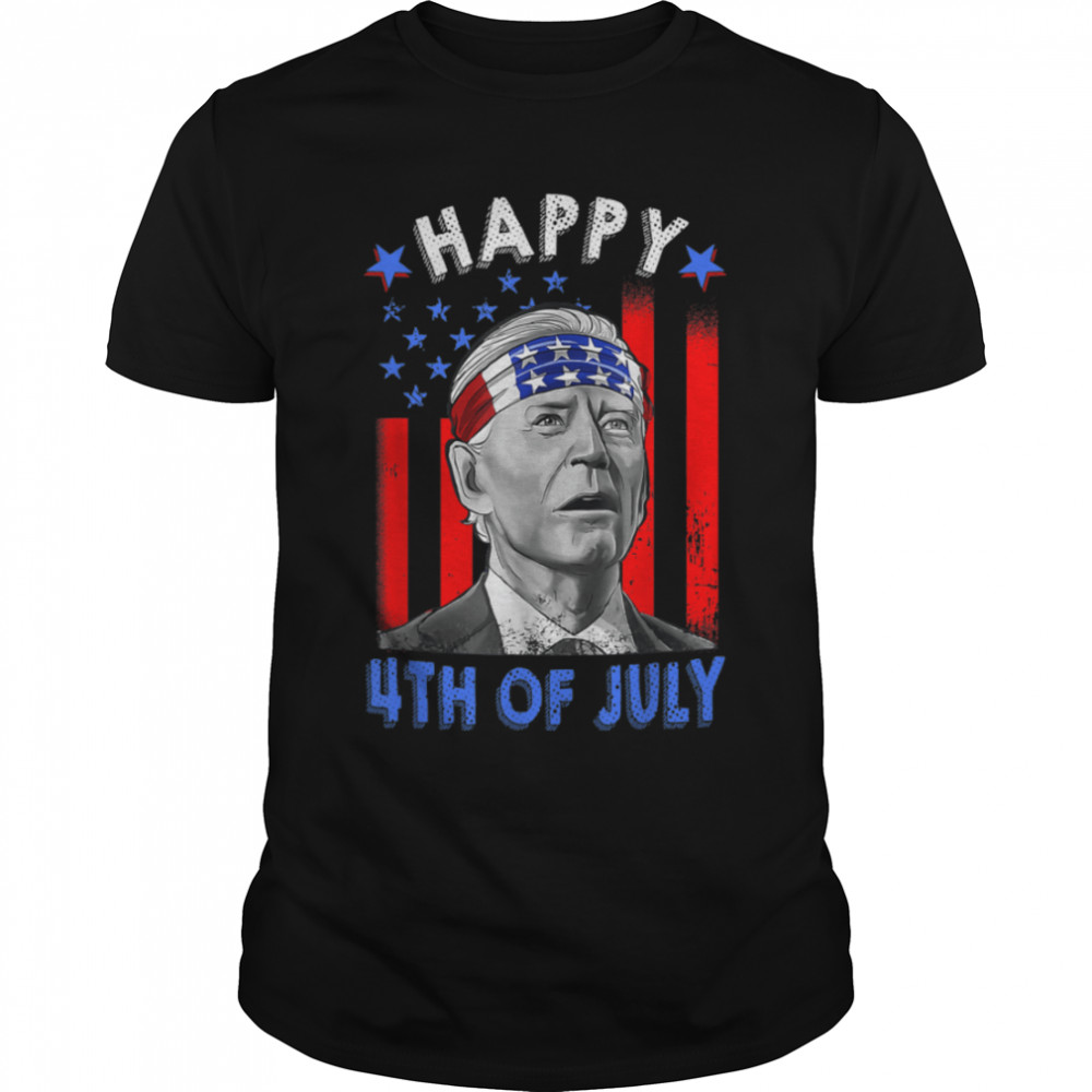 Funny Joe Biden Happy 4th Of July US Flag 4th Of July T- B0B1859LTZ Classic Men's T-shirt