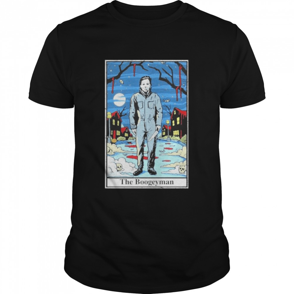 Halloween Michael Myers The Boogeyman Tarot  Classic Men's T-shirt