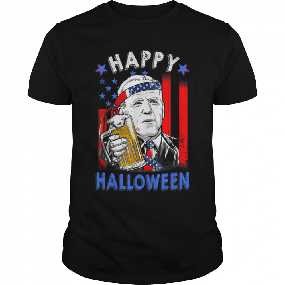 Happy 4th Of Halloween Funny Joe Biden Confused 4th Of July T-Shirt B0B183BN1X